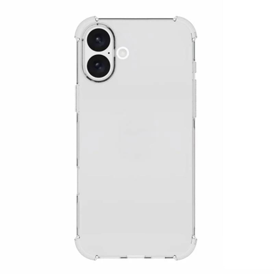 Husa pentru telefon, SKYDDAR INNOVATION, iPhone 16 din silicon slim, anti soc, Shock [protectie camera] cu sticker - Transparenta - 1 | YEO