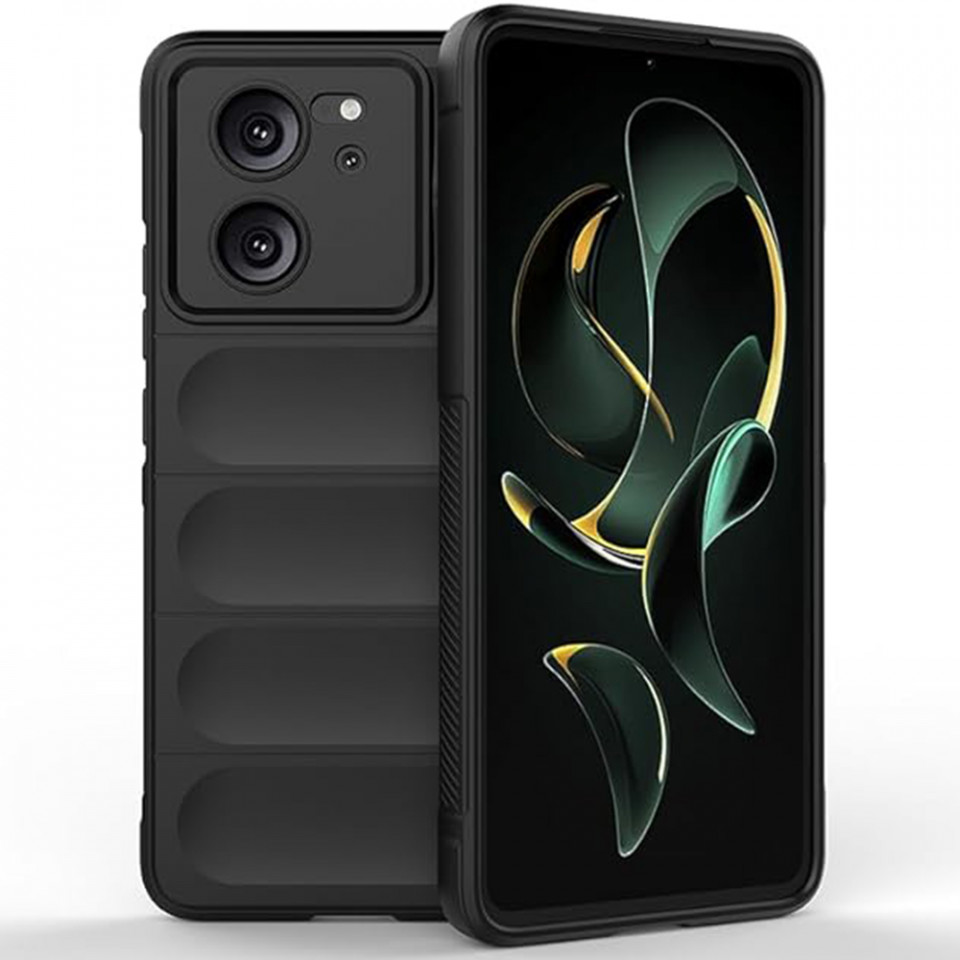 Husa pentru Xiaomi 13T / 13T Pro eleganta, din silicon mat, SKDR Vogue - Negru