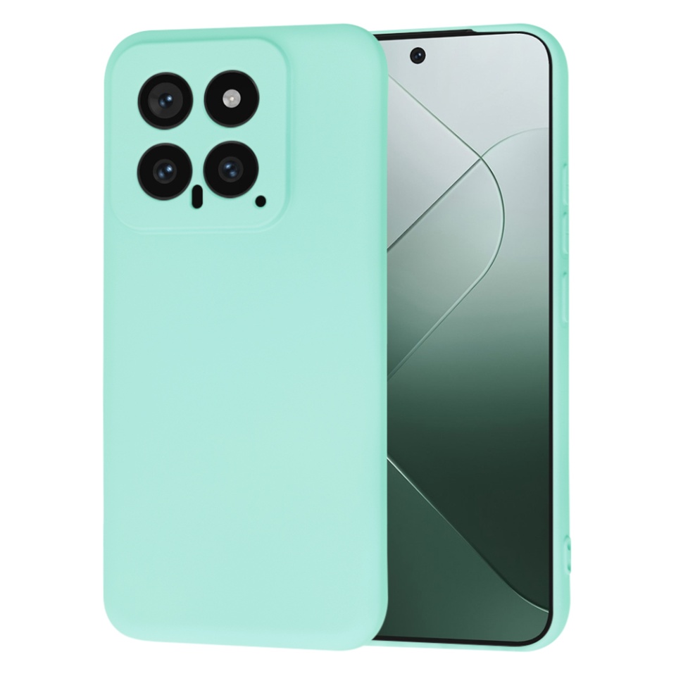 Husa pentru Xiaomi 14 din Silicon Catifelat, Protectie Premium, Skyddar SoftElegance - Turcoaz