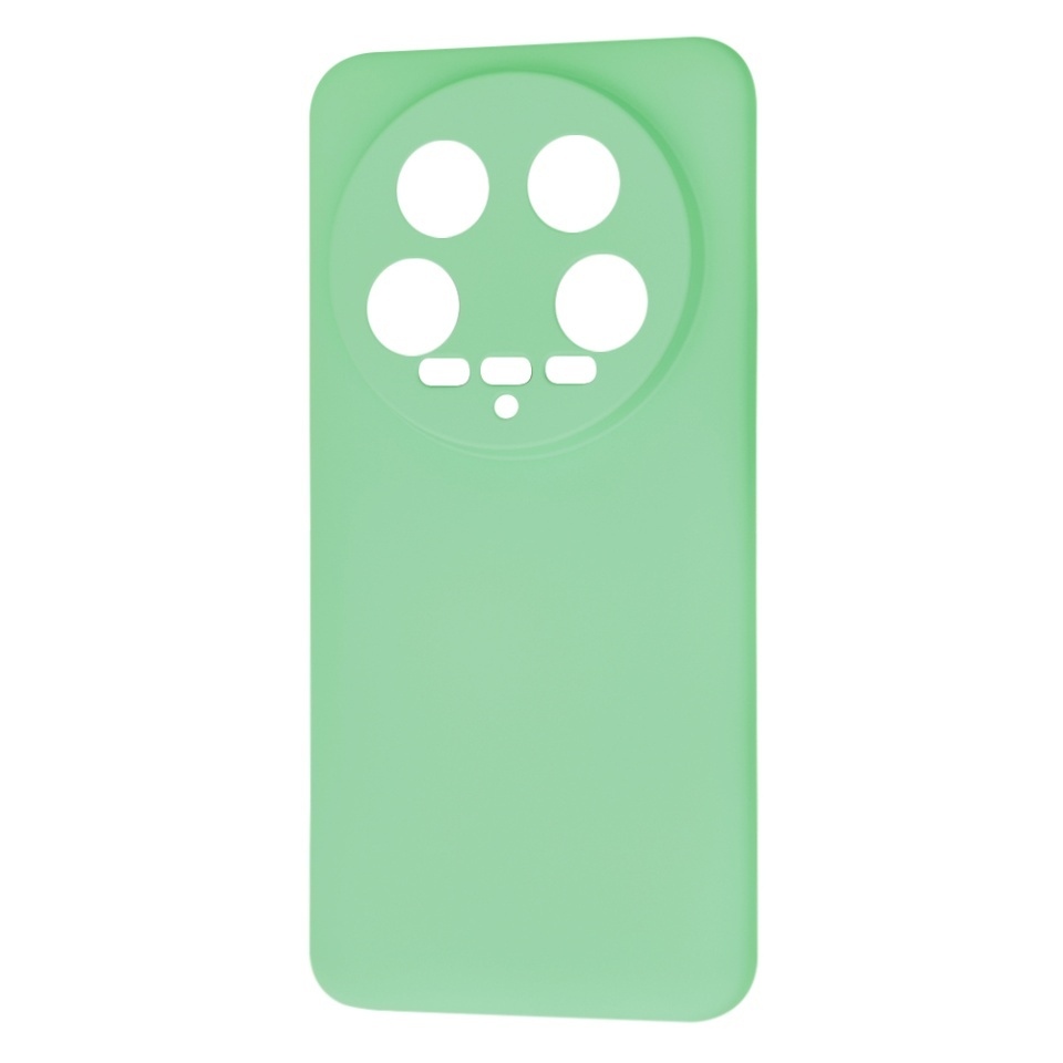 Husa pentru Xiaomi 14 Ultra, SKYDDAR INNOVATION, din Silicon Catifelat, SoftElegance, set cu sticker, Verde deschis - 3 | YEO