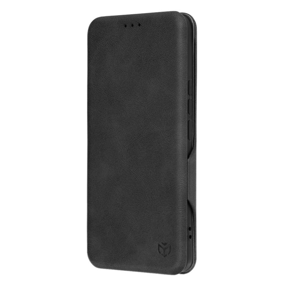 Husa pentru Xiaomi 14 Ultra, SKYDDAR INNOVATION, Safe Wallet tip carte din Piele Ecologica, Suport Carduri, Inchidere Magnetica, Negru, set cu sticker - 3 | YEO