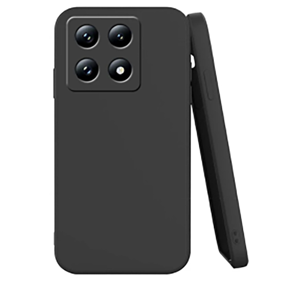 Husa pentru Xiaomi 14T din Silicon Catifelat, Protectie Premium, Skyddar SoftElegance - Negru
