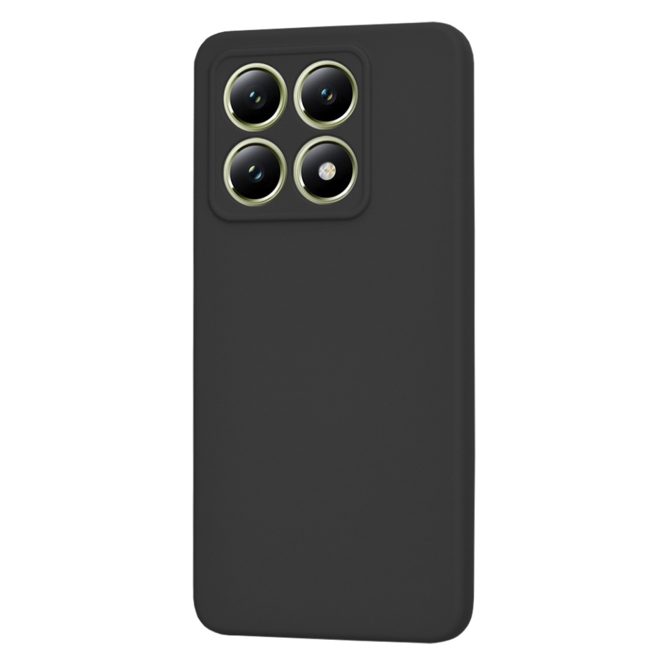 Husa pentru Xiaomi 14T din Silicon Catifelat, Protectie Premium, Skyddar SoftElegance - Negru - 2 | YEO