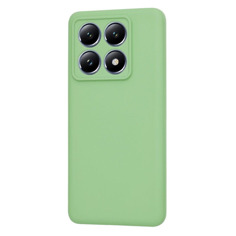 Husa pentru Xiaomi 14T Pro din Silicon Catifelat, Protectie Premium, Skyddar SoftElegance - Verde deschis - 2 | YEO