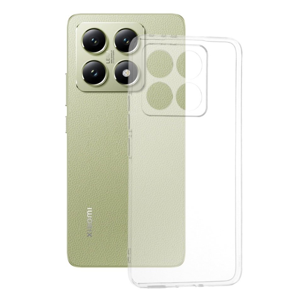 Husa pentru Xiaomi 14T, SKYDDAR INNOVATION, ClearGuard, din silicon transparent, set cu sticker, Transparenta