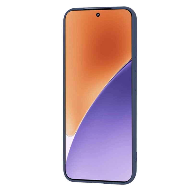 Husa pentru Xiaomi 15 din Silicon Catifelat, Protectie Premium, Skyddar SoftElegance - Bleumarin - 1 | YEO
