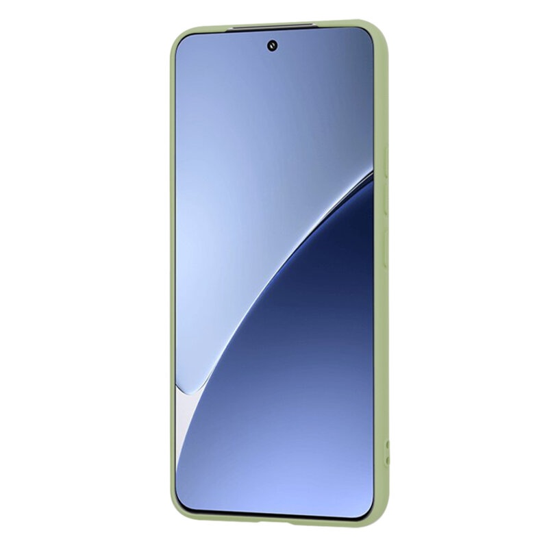 Husa pentru Xiaomi 15 Pro din Silicon Catifelat, Protectie Premium, Skyddar SoftElegance - Verde - 1 | YEO