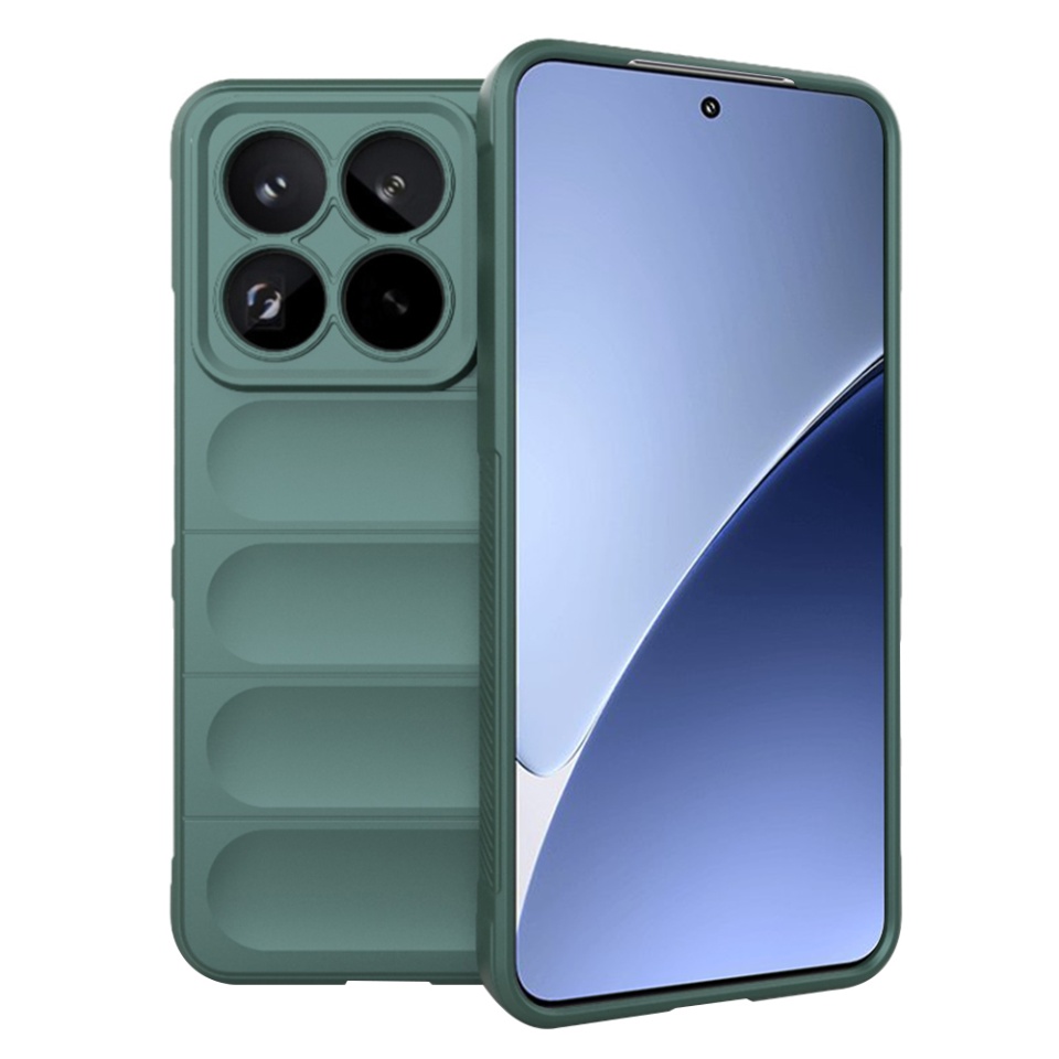 Husa pentru Xiaomi 15 Pro, SKYDDAR INNOVATION, Magic Shield, din Silicon Mat, set cu sticker, Verde