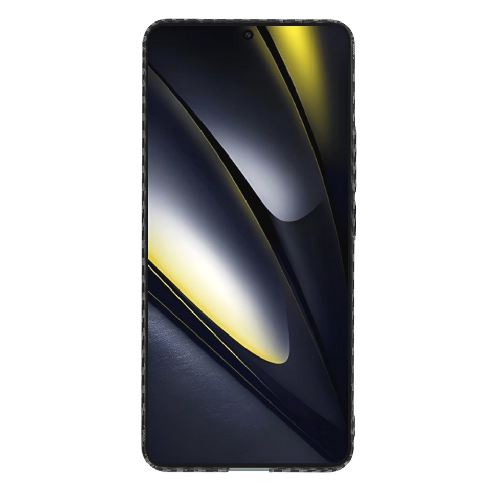 Husa pentru Xiaomi Poco F6, Finisaj Premium cu Textura de Carbon, Design Elegant, SKDR CarbonFlex - Negru - 1 | YEO