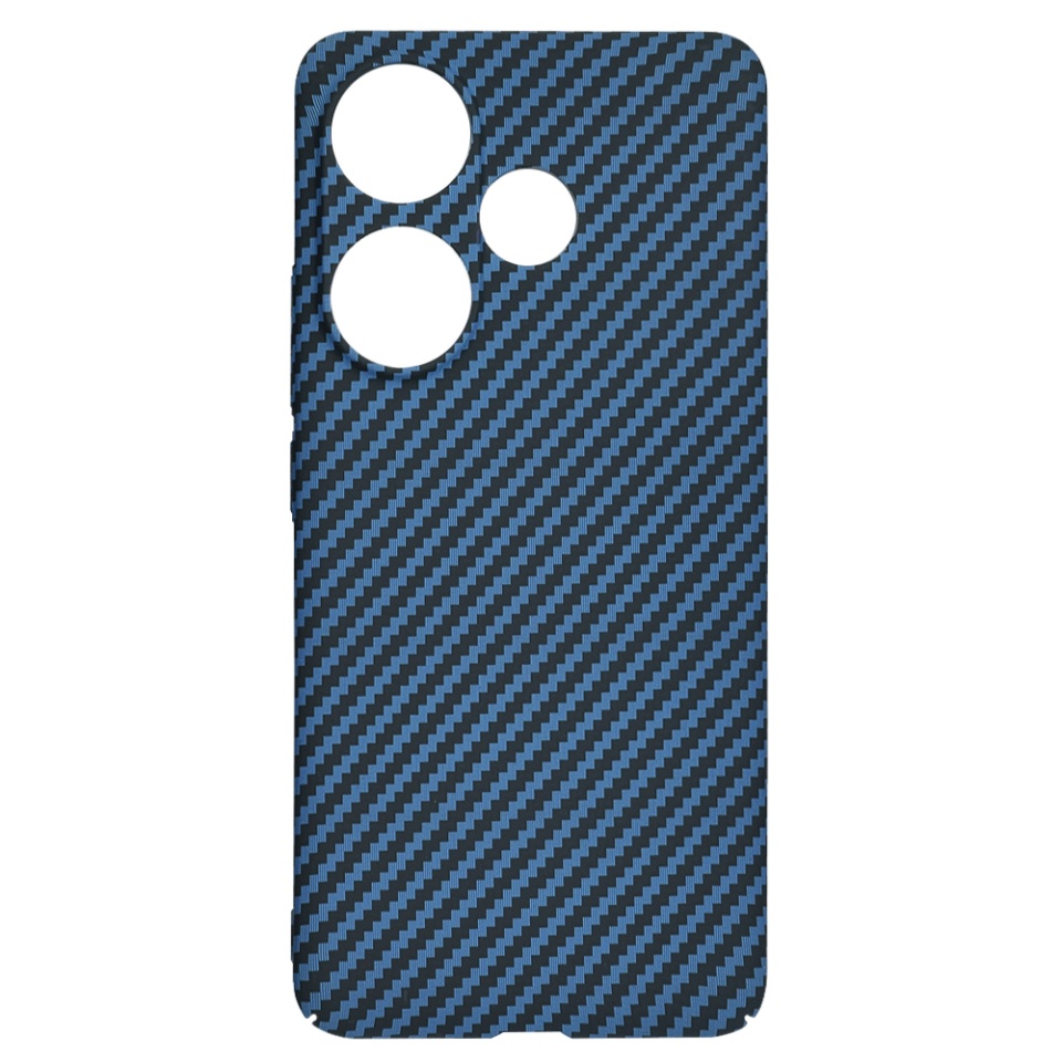 Husa pentru Xiaomi Poco F6, Finisaj Premium cu Textura de Carbon, Design Elegant, SKDR CarbonFlex - Cyan - 3 | YEO