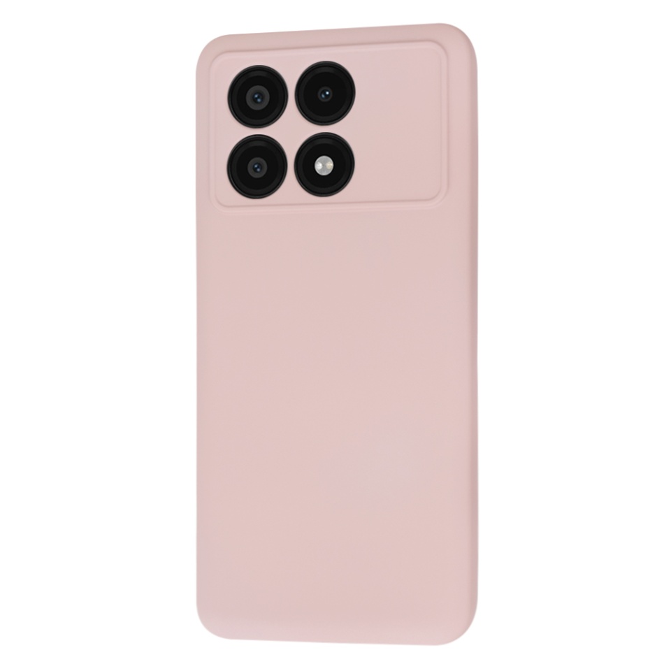 Husa pentru Xiaomi Poco X6 Pro din Silicon Catifelat, Protectie Premium, Skyddar SoftElegance - Roz pudra - 3 | YEO
