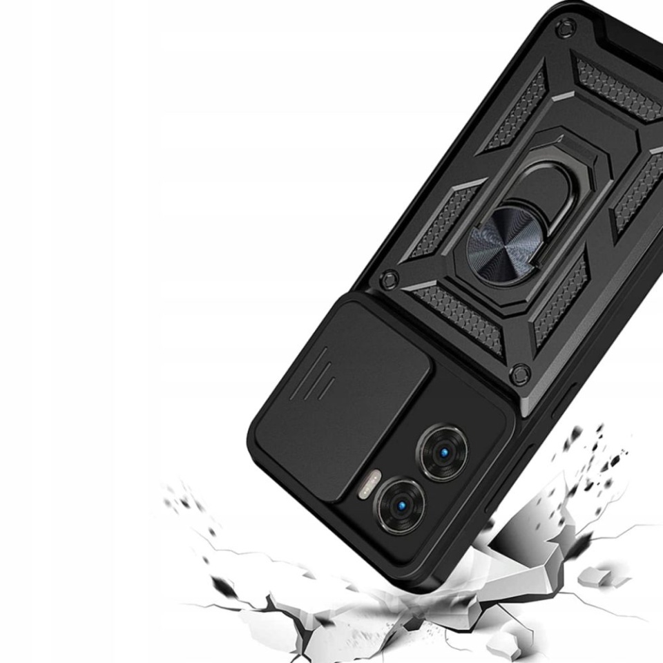 Husa pentru Xiaomi Poco X7 Pro cu inel magnetic si protectie camera CamShield - Negru - 2 | YEO