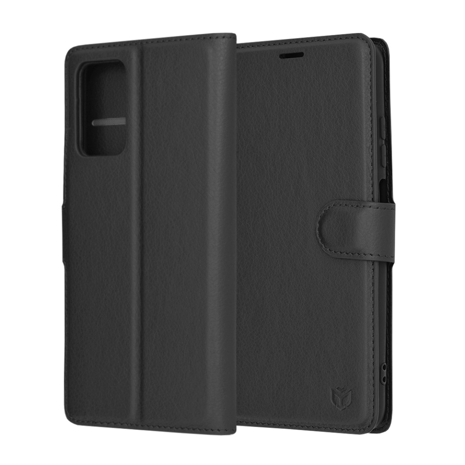 Husa pentru Xiaomi Redmi 10 / Redmi 10 2022 tip Carte, cu Portofel Interior, Finisaje Premium, SKYDDAR Leather Wallet - Negru