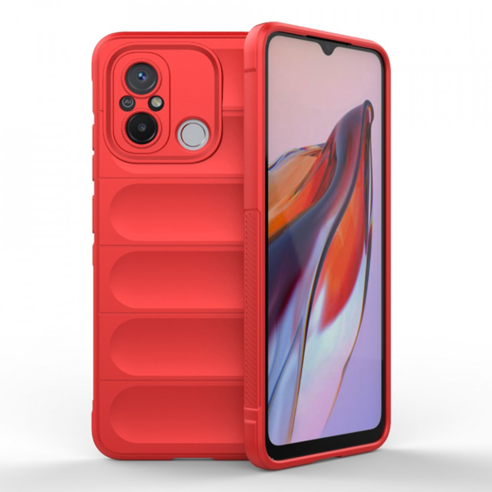 Husa pentru Xiaomi Redmi 12C eleganta, din silicon mat, SKDR Vogue - Rosu