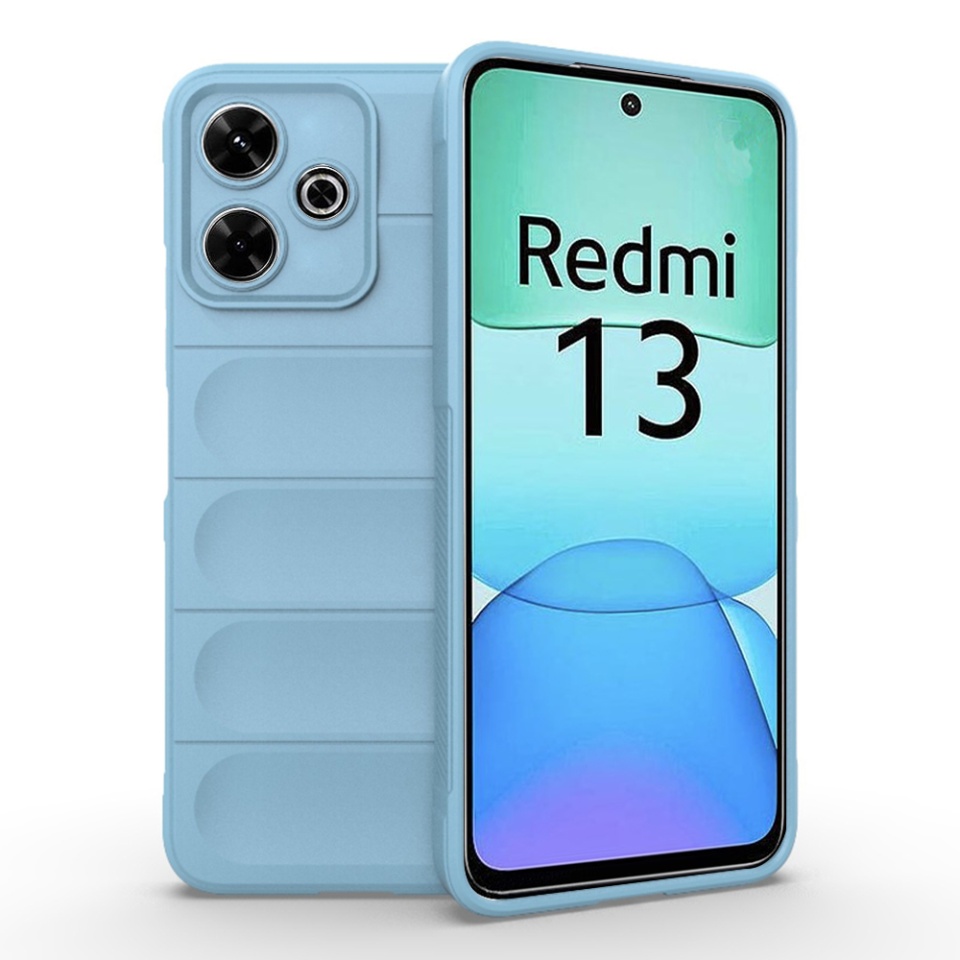 Husa pentru Xiaomi Redmi 13 / Poco M6 4G eleganta, din silicon mat, SKDR Vogue - Bleu