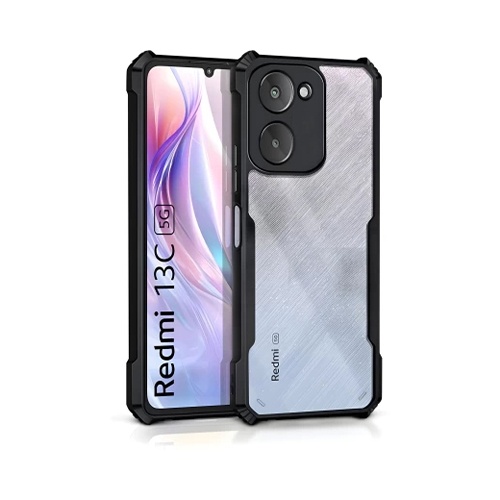 Husa pentru Xiaomi Redmi 13C 4G, anti soc, Skyddar StealthArmor - Negru