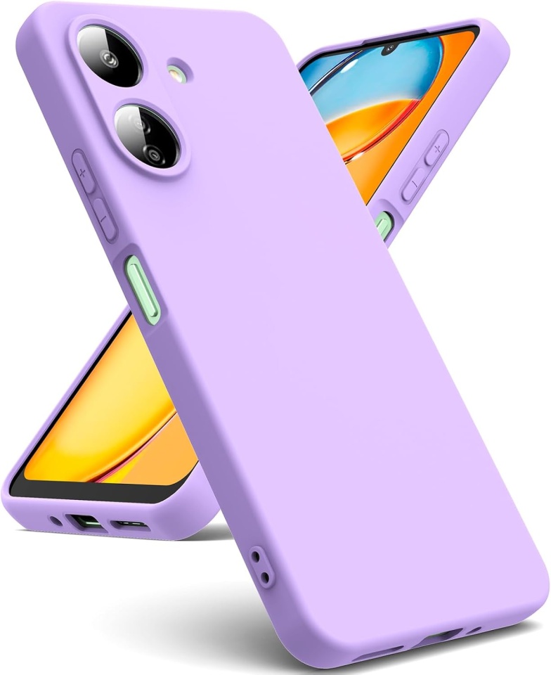 Husa pentru Xiaomi Redmi 13C 5G / Poco M6 din Silicon Catifelat, Protectie Premium, Skyddar SoftElegance - Violet
