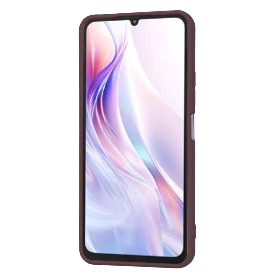 Husa pentru Xiaomi Redmi 13C 5G / Poco M6 din Silicon Catifelat, Protectie Premium, Skyddar SoftElegance - Bordo - 2 | YEO