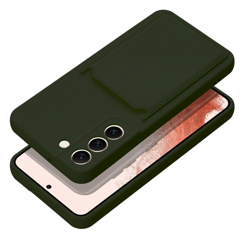 Husa pentru Xiaomi Redmi 13C din silicon, Skyddar Cards - Verde