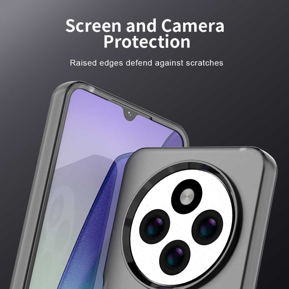 Husa pentru Xiaomi Redmi 14C / Poco C75, SKYDDAR INOVATION, CandyCase, Magsafe, set cu sticker, Negru - 2 | YEO