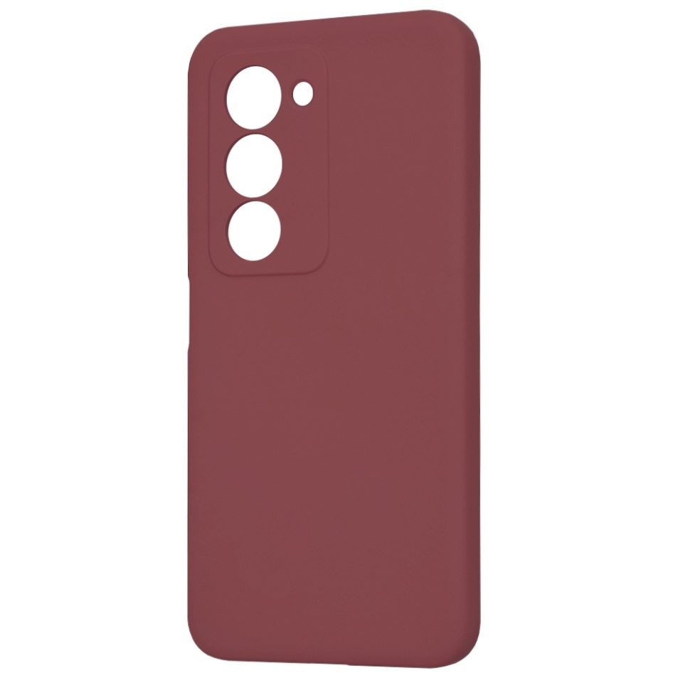 Husa pentru Xiaomi Redmi 15 5G / Redmi 15 4G, SKYDDAR INNOVATION, din Silicon Catifelat, SoftElegance, set cu sticker, Bordo - 3 | YEO
