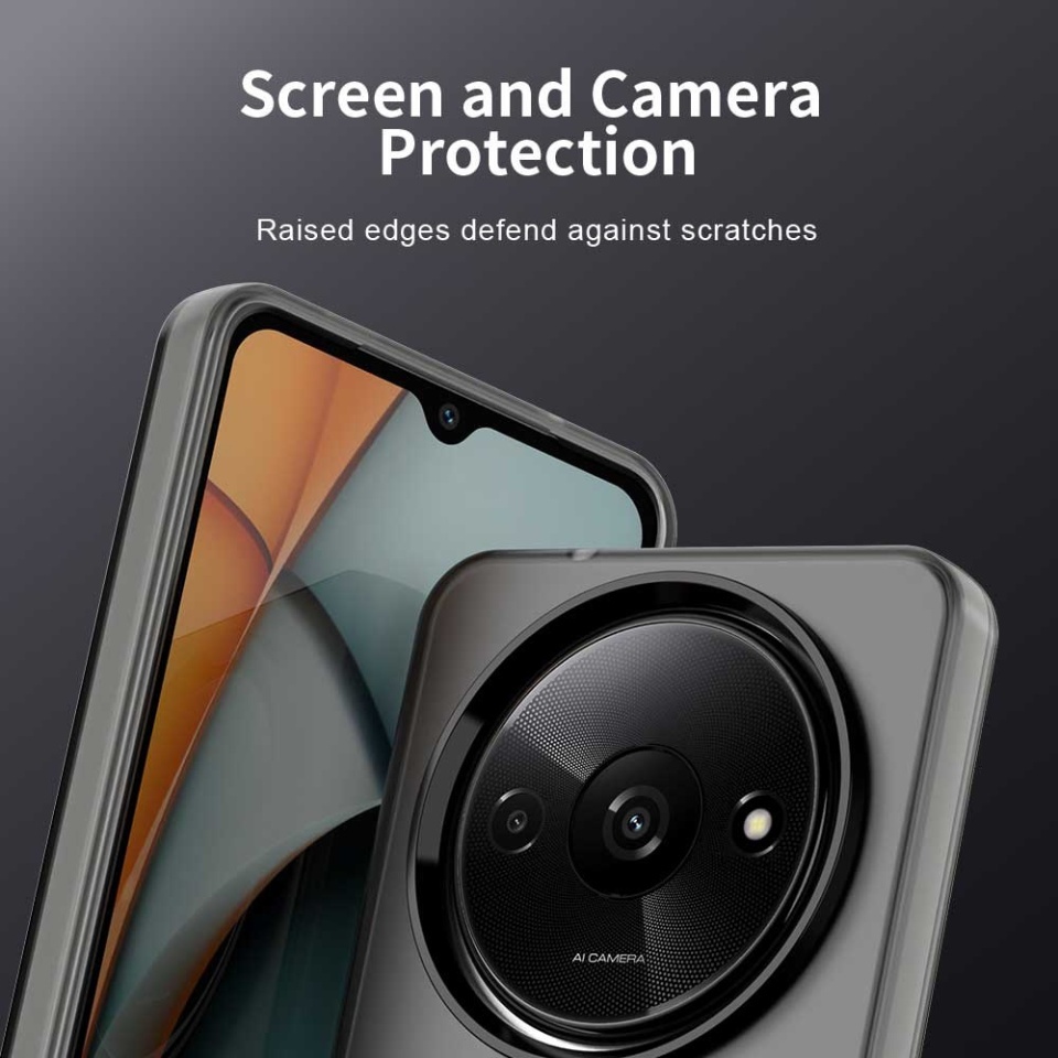 Husa pentru Xiaomi Redmi A3 / Redmi A3x, SKYDDAR INOVATION, CandyCase, Magsafe, set cu sticker, Negru - 2 | YEO