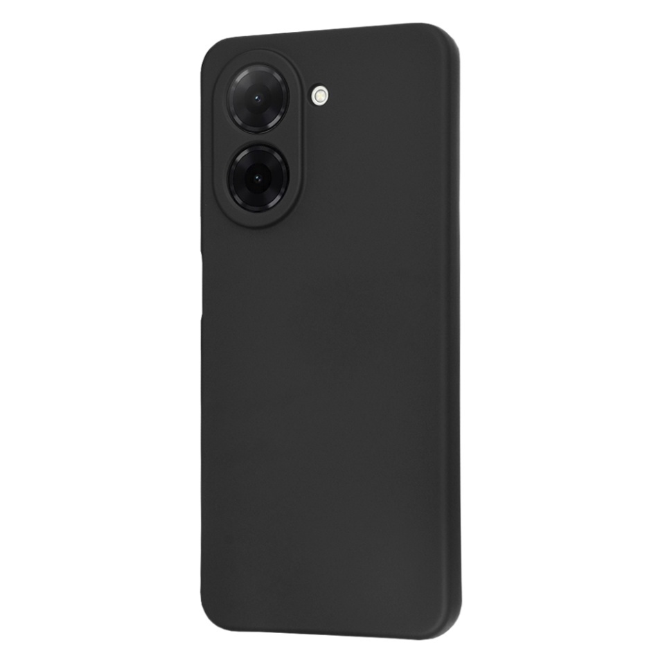Husa pentru Xiaomi Redmi A5 4G (Regional), SKYDDAR INNOVATION, din Silicon Catifelat, SoftElegance, set cu sticker, Negru - 3 | YEO
