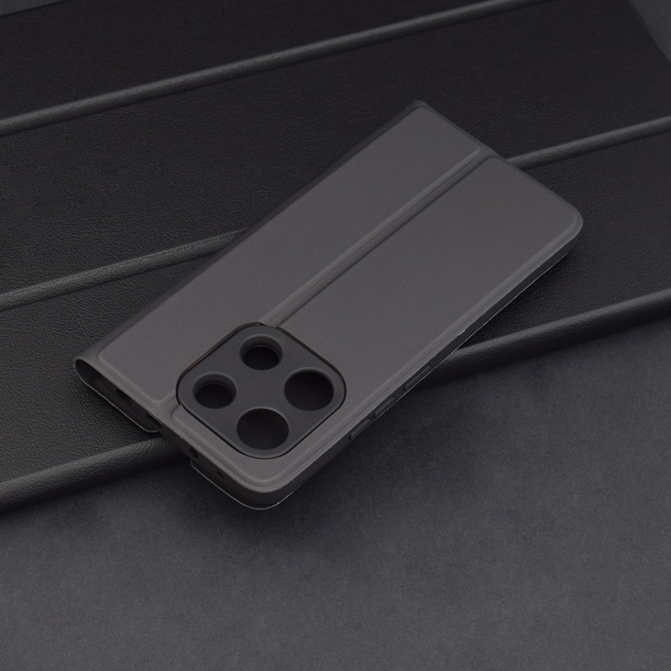 Husa pentru Xiaomi Redmi Note 13 4G, SKYDDAR INNOVATION, Magskin Book, tip Carte cu Portofel Interior, set cu sticker, Negru - 1 | YEO