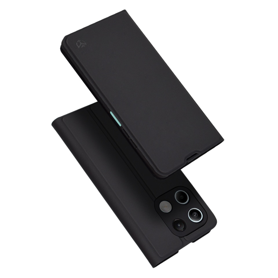 Husa pentru Xiaomi Redmi Note 13 5G, SKYDDAR INNOVATION, Magskin Book, tip Carte cu Portofel Interior, set cu sticker, Negru
