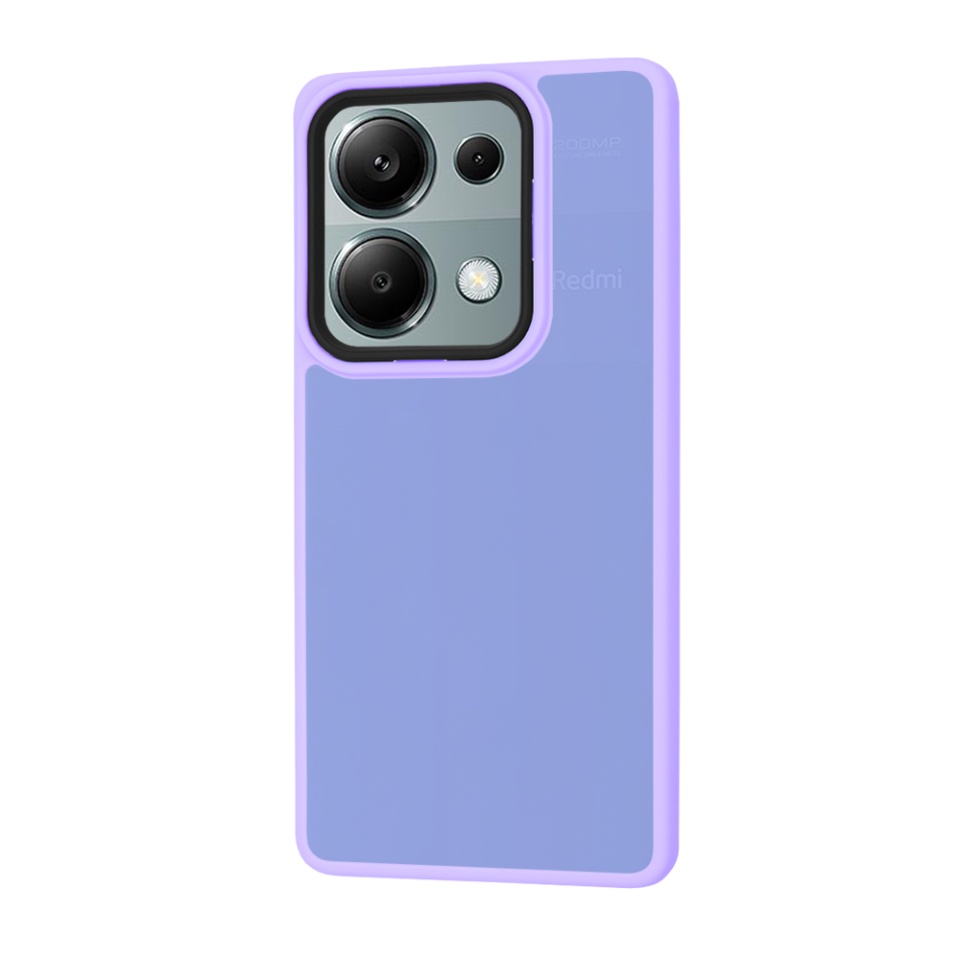 Husa pentru Xiaomi Redmi Note 13 Pro 4G / Poco M6 Pro 4G, ce Absoarbe Cele mai Aspre Socuri, Skyddar Frosted - Mov deschis - 1 | YEO