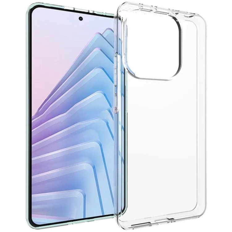 Husa pentru Xiaomi Redmi Note 14 4G (164,84 x 78,15 x 8,16mm), SKYDDAR INNOVATION, ClearGuard din silicon transparent, Transparenta, set cu sticker