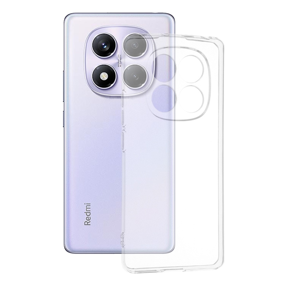 Husa pentru Xiaomi Redmi Note 14 Pro 4G, SKYDDAR INNOVATION, ClearGuard, din silicon transparent, set cu sticker, Transparenta