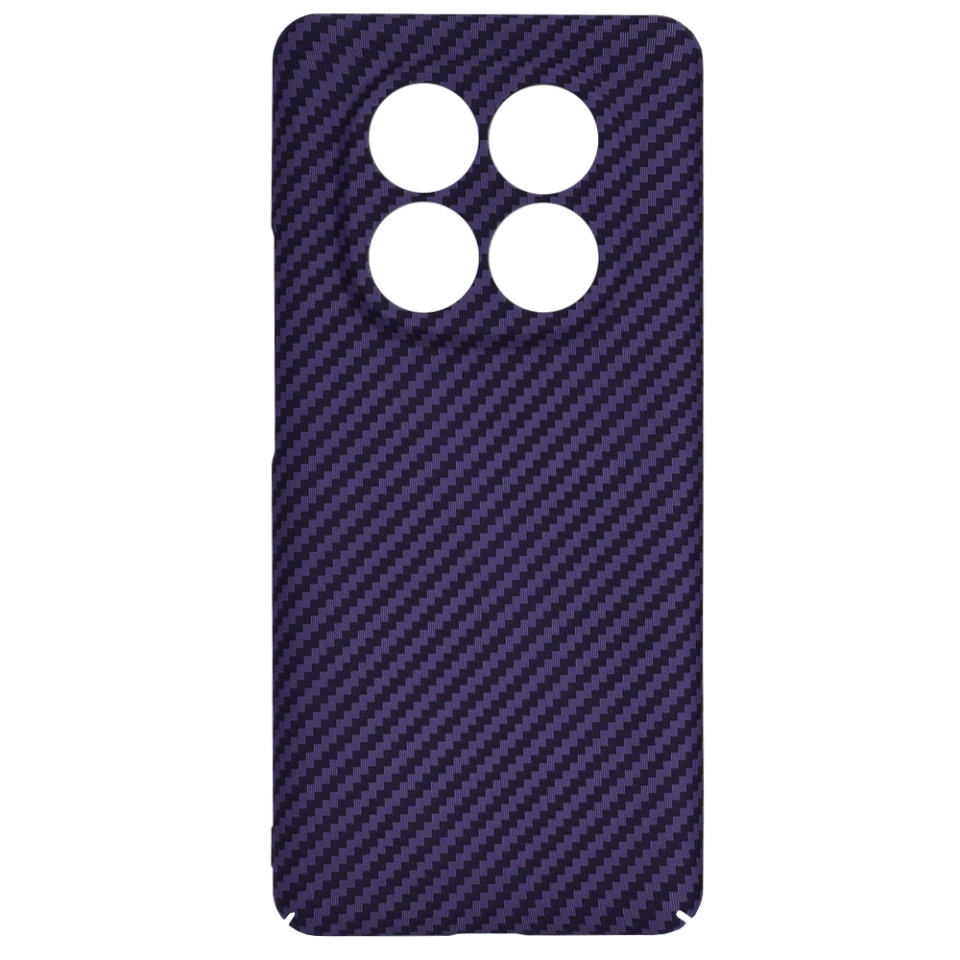 Husa pentru Xiaomi Redmi Note 14 Pro 5G / Poco X7, SKYDDAR INNOVATION, textura carbon, Carbonite FiberShell, set cu sticker, Mov, - 3 | YEO