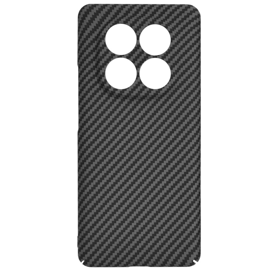 Husa pentru Xiaomi Redmi Note 14 Pro 5G / Poco X7, SKYDDAR INNOVATION, textura carbon, Carbonite FiberShell, set cu sticker, Negru, - 3 | YEO