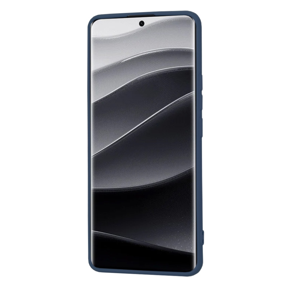 Husa pentru Xiaomi Redmi Note 14 Pro+ din Silicon Catifelat, Protectie Premium, Skyddar SoftElegance - Bleumarin - 2 | YEO