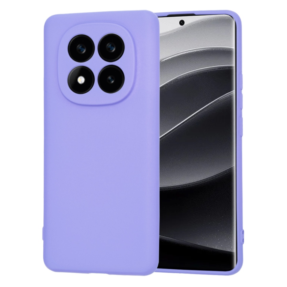 Husa pentru Xiaomi Redmi Note 14 Pro+ din Silicon Catifelat, Protectie Premium, Skyddar SoftElegance - Violet