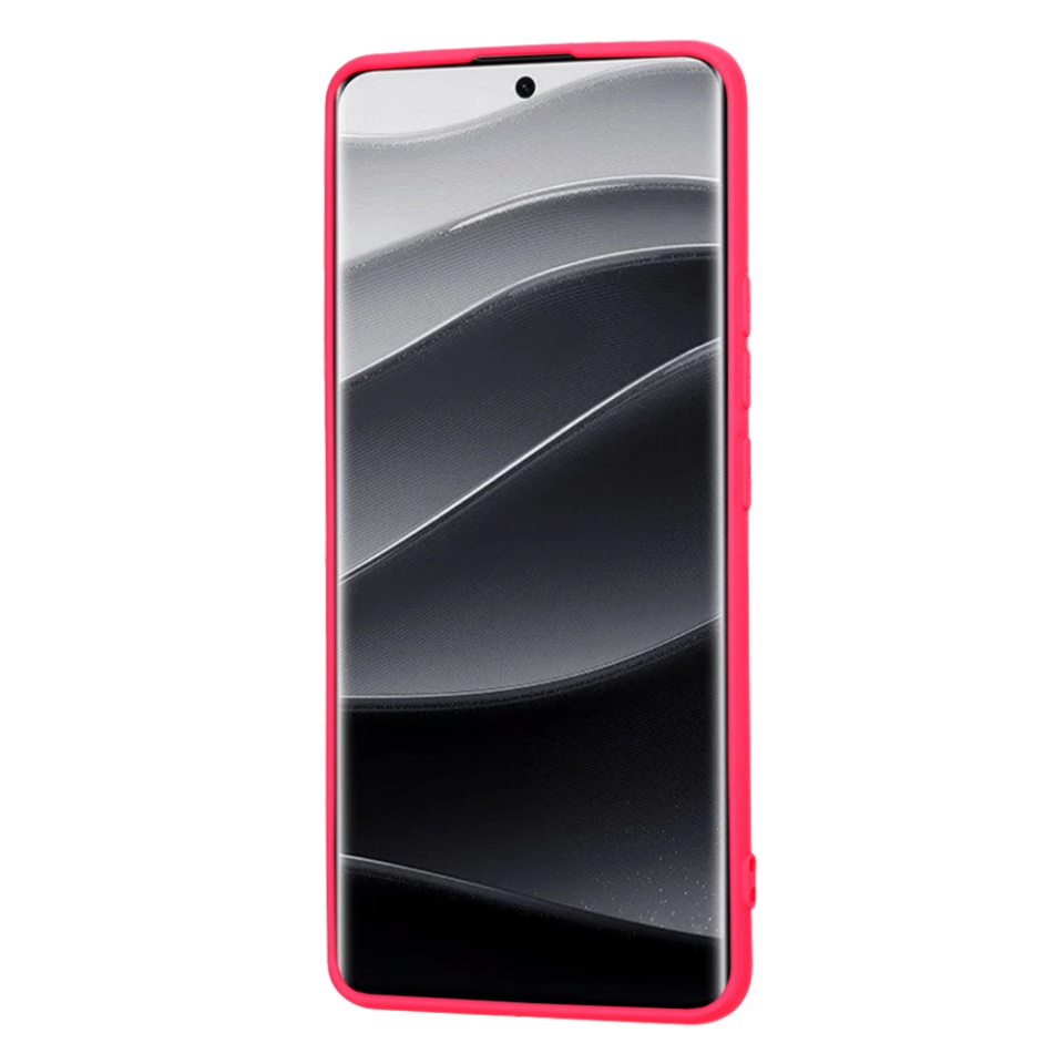 Husa pentru Xiaomi Redmi Note 14 Pro+ din Silicon Catifelat, Protectie Premium, Skyddar SoftElegance - Fucsia - 2 | YEO