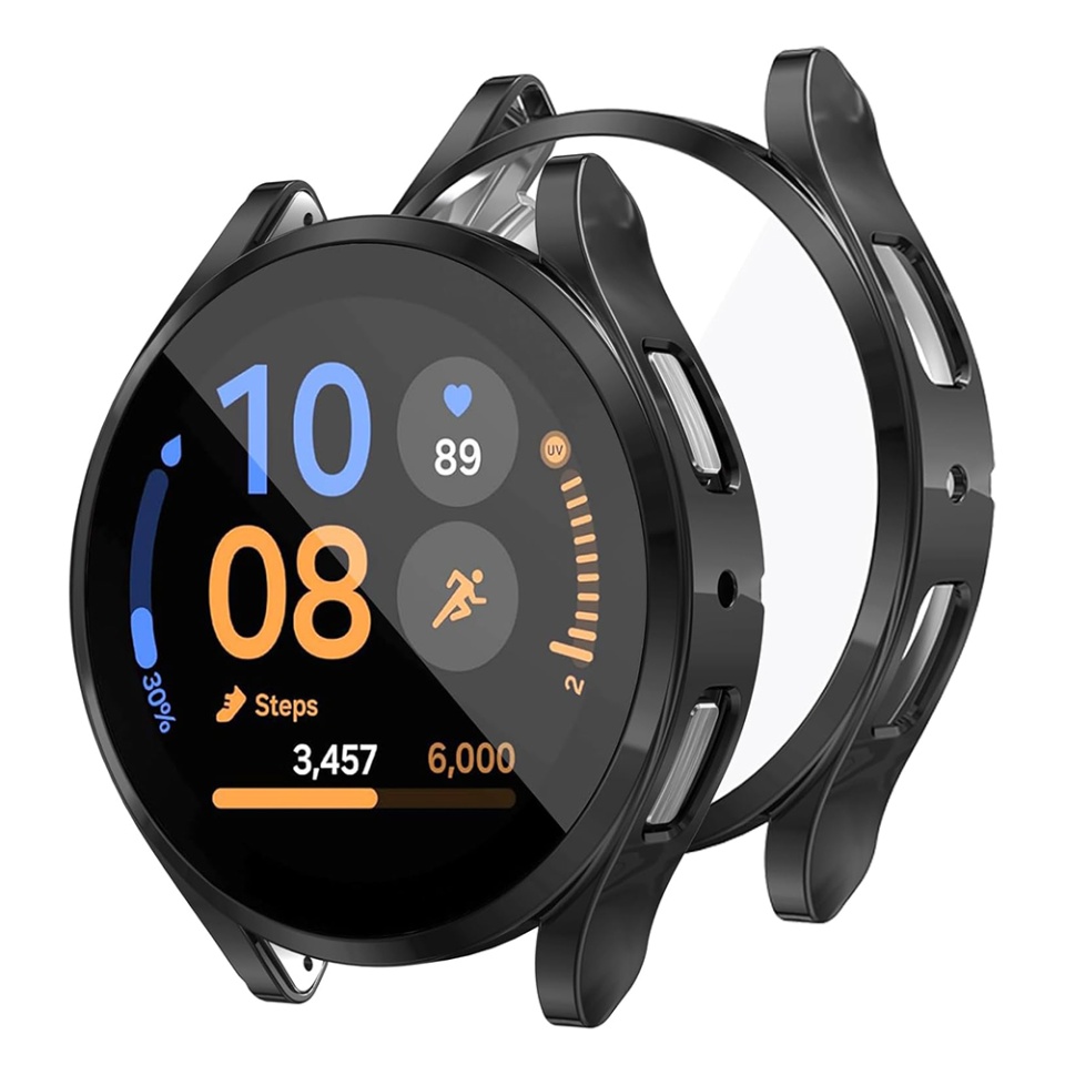 Husa Protectie 360°, Ultra-Subtire, Anti-Soc pentru Samsung Galaxy Watch FE, Anti-Soc Full Screen - Negru