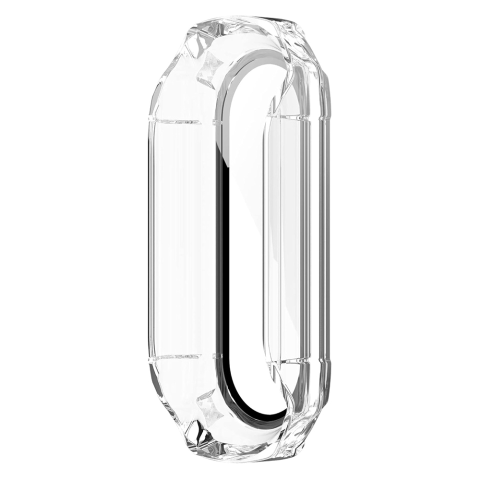 Husa protectie Smartwatch Xiaomi Smart Band 7 / 7 NFC, SKYDDAR INNOVATION, Defense360 Pro + Screen Protector, AntiSoc, set cu sticker, Transparenta - 3 | YEO