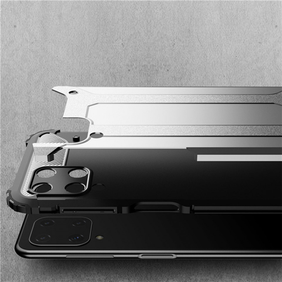 Husa Samsung Galaxy A22 4G din plastic dur, Techsuit Hybrid Armor - Negru - 1 | YEO