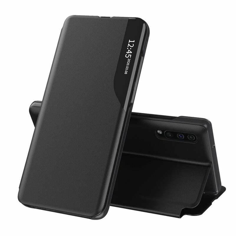 Husa Samsung Galaxy A30s / A50 / A50s tip carte, Techsuit eFold - Negru