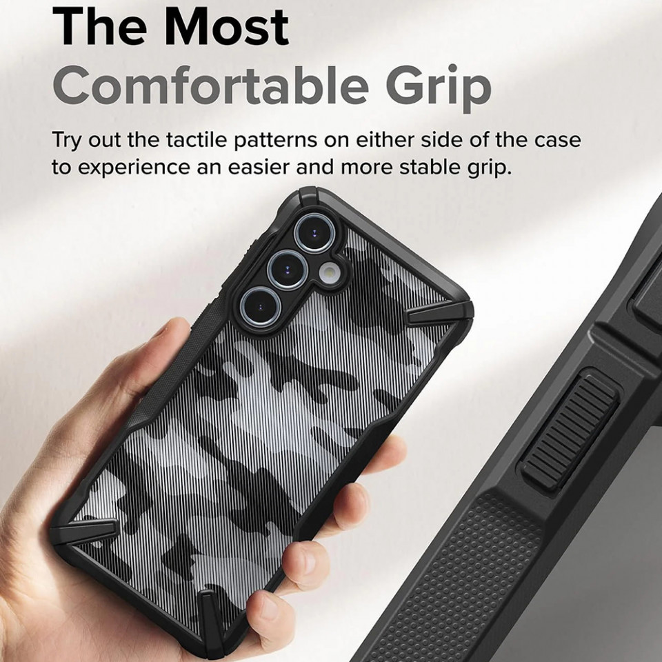 Husa Samsung Galaxy A55 5G, Ringke Fusion X Design - Camo black - 2 | YEO