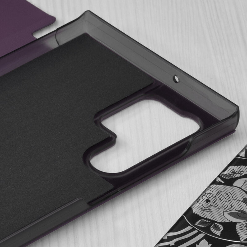 Husa Samsung Galaxy S22 Ultra tip carte, Techsuit eFold - Purple - 2 | YEO