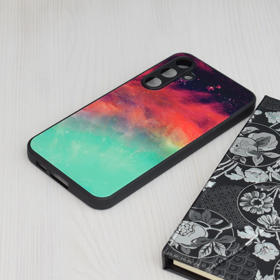 Husa Samsung Galaxy S23 FE cu sticla securizata, Techsuit Glaze - Fiery Ocean - 2 | YEO