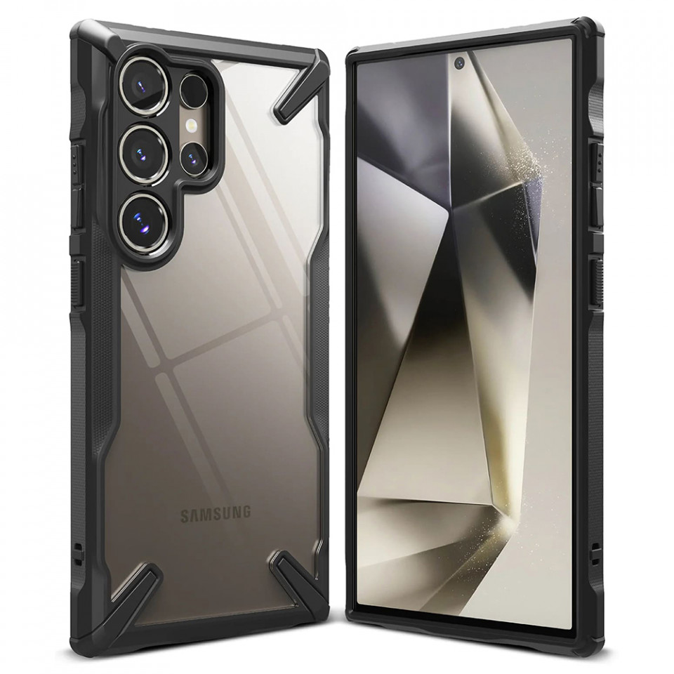 Husa Samsung Galaxy S24 Ultra, Ringke Fusion X Design - Negru