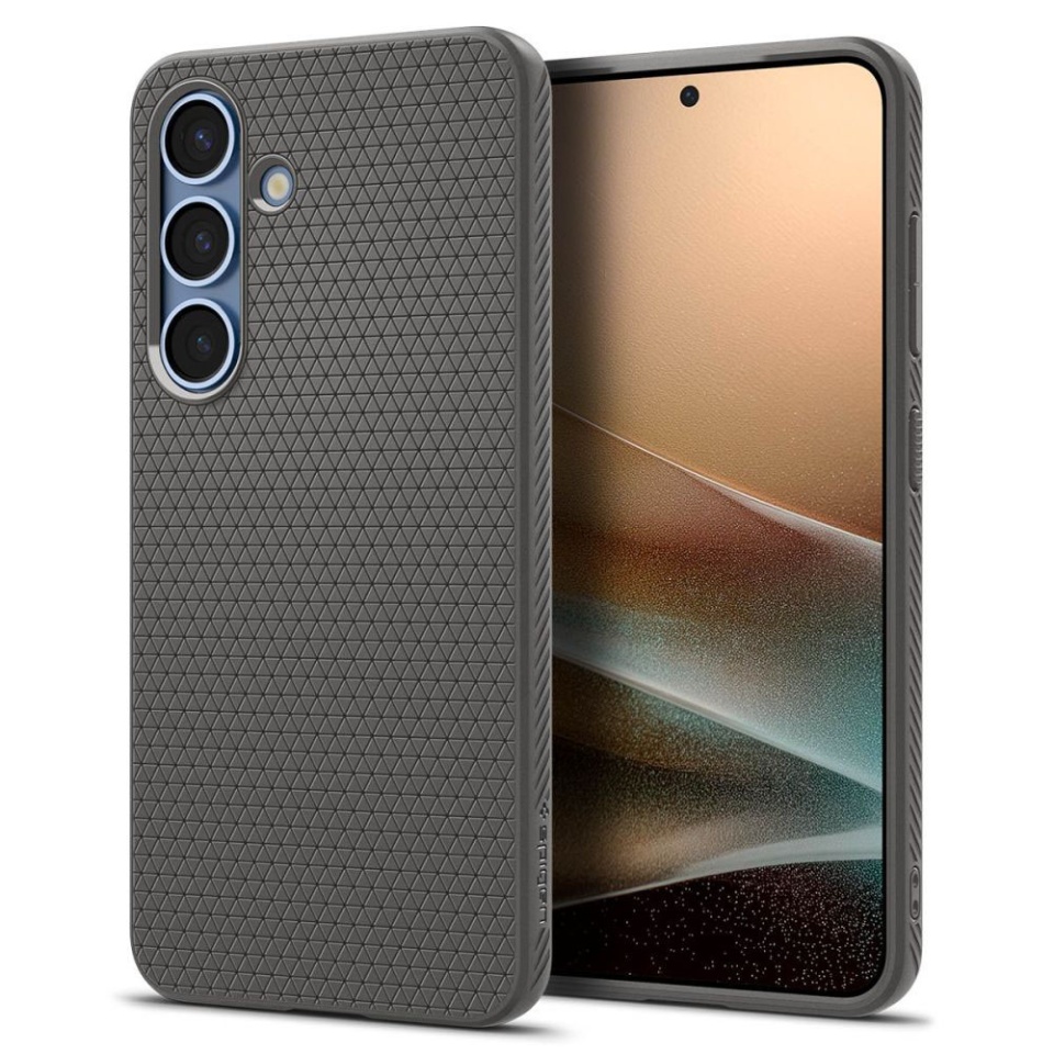 Husa Samsung Galaxy S25 Plus flexibila, Spigen Liquid Air - Cenusiu