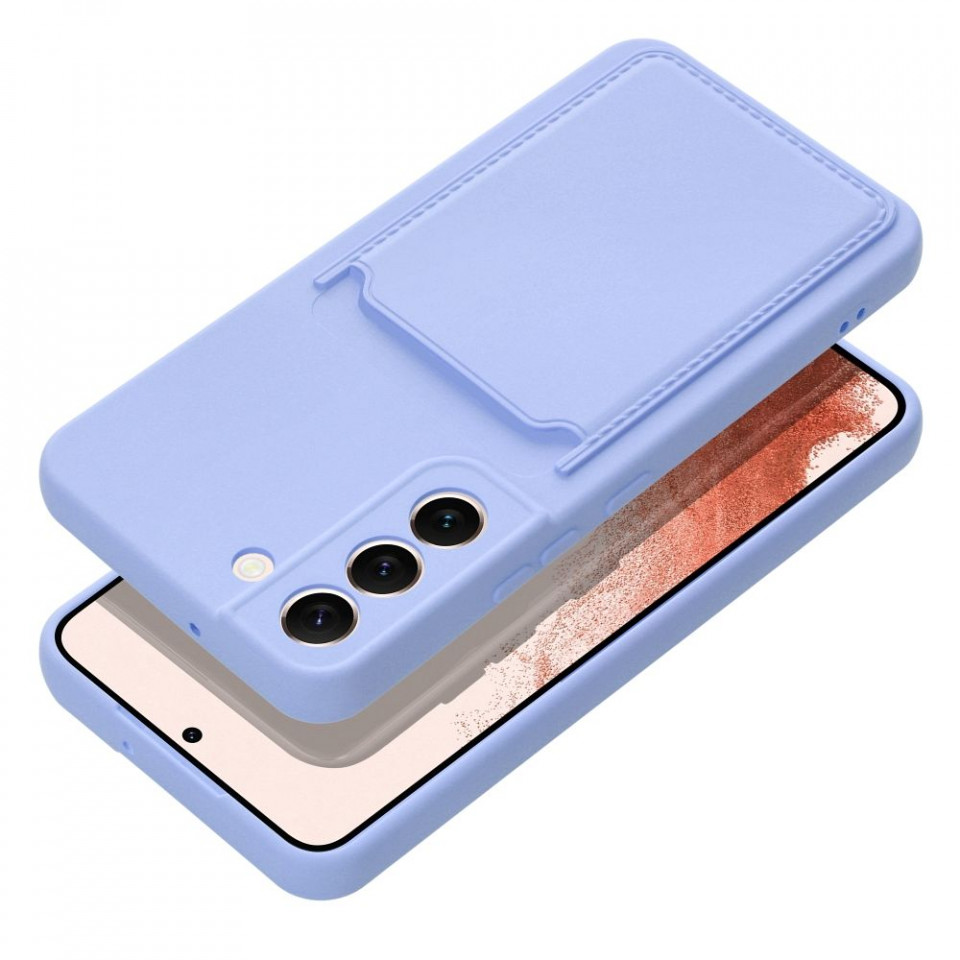 Husa Samsung Glaxy A55 5G din silicon suport card, Skyddar Cards - Mov