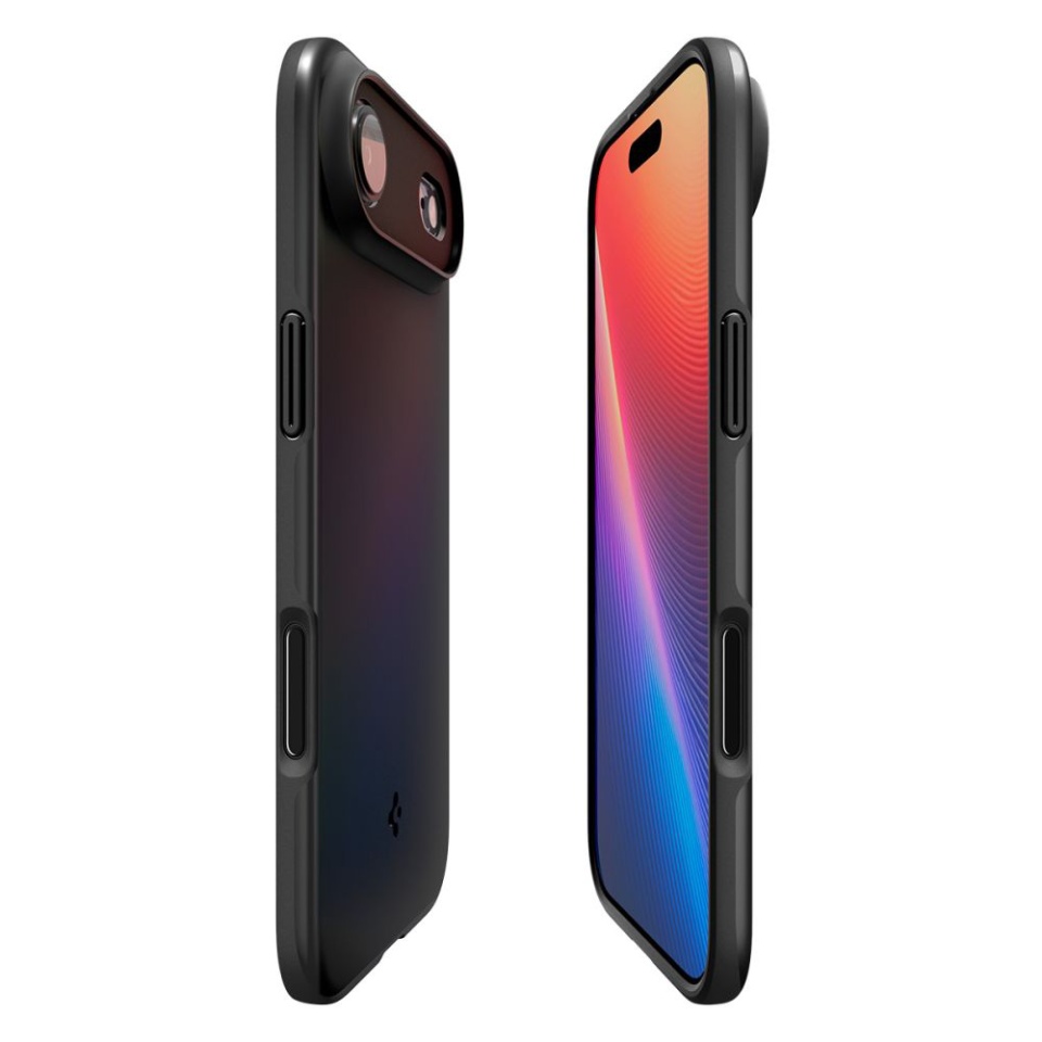 Husa slim iPhone 17 Air, Spigen Thin Fit - Negru - 4 | YEO