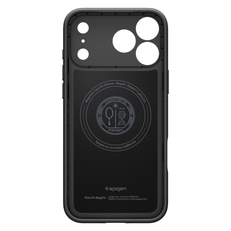 Husa slim iPhone 17 Pro, Spigen Thin Fit - Negru - 3 | YEO