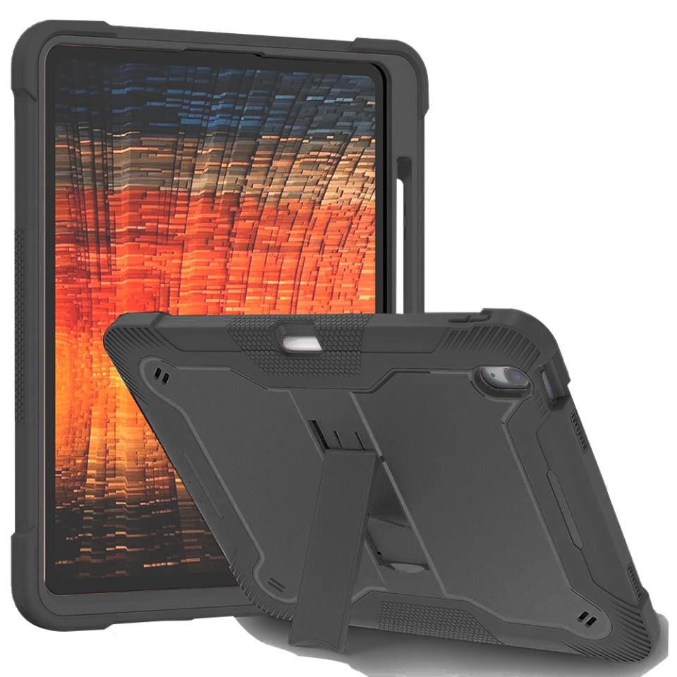 Husa tableta iPad Air 13 (2024), Ideala pentru Utilizare Zilnica, Antisoc si Anti-zgarieturi, SKDR TabArmor - Negru